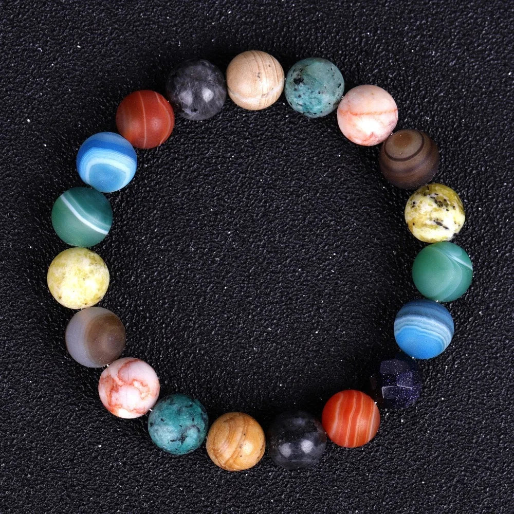 Natural Stone Planet Bracelet