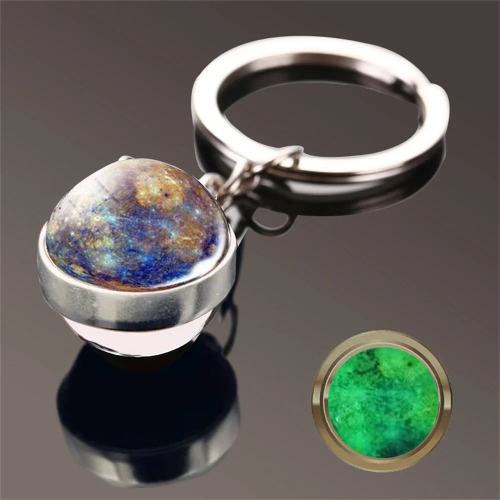 Glow-in-the-Dark Planet Keychain