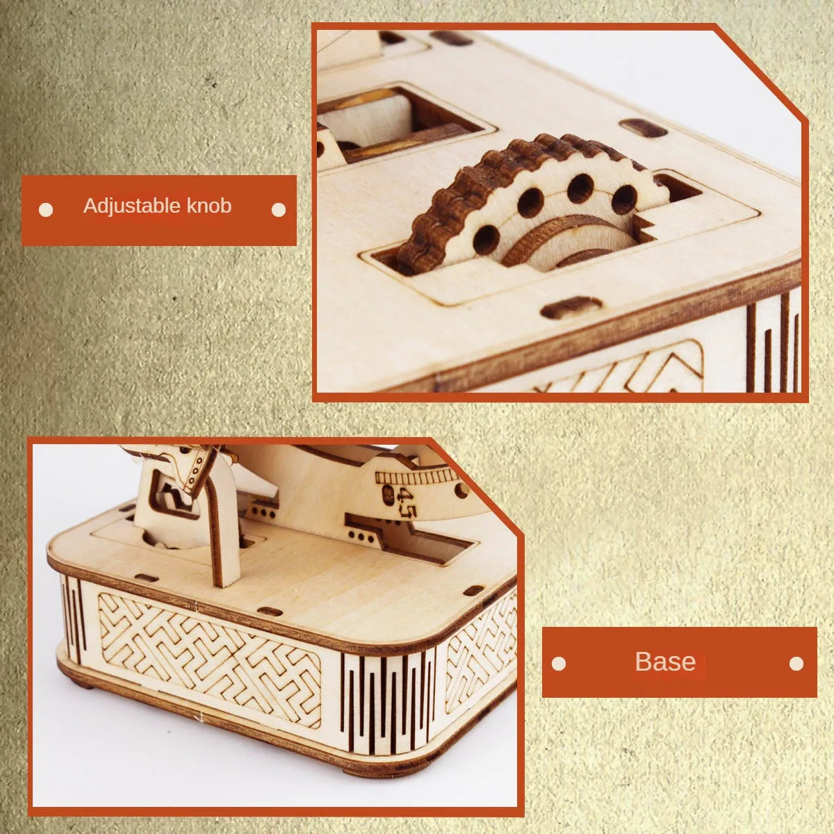 3D Wooden Globe Puzzle — Mechanical Model Kit