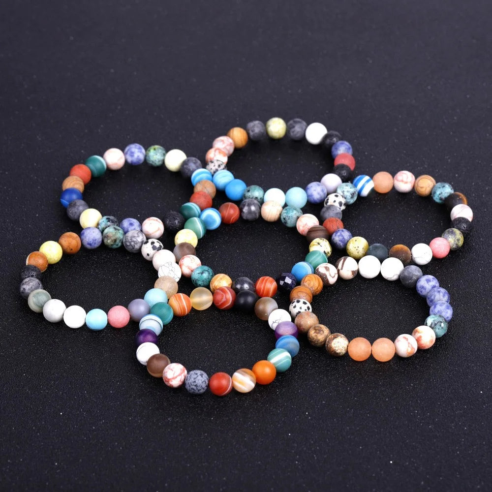 Natural Stone Planet Bracelet
