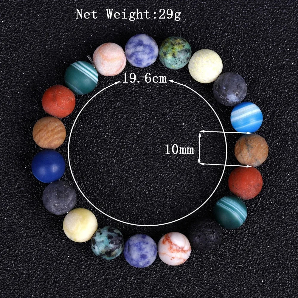 Natural Stone Planet Bracelet